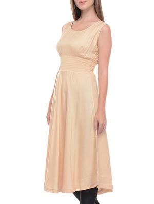 beige rayon a-line solid kurta - 15208915 - Standard Image - 2