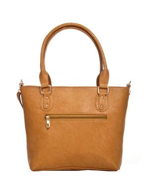 beige leatherette (pu) regular handbag - 15209865 - Standard Image - 2