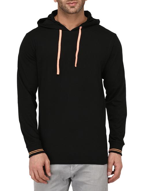 black cotton t-shirt - 15211080 - Standard Image - 1