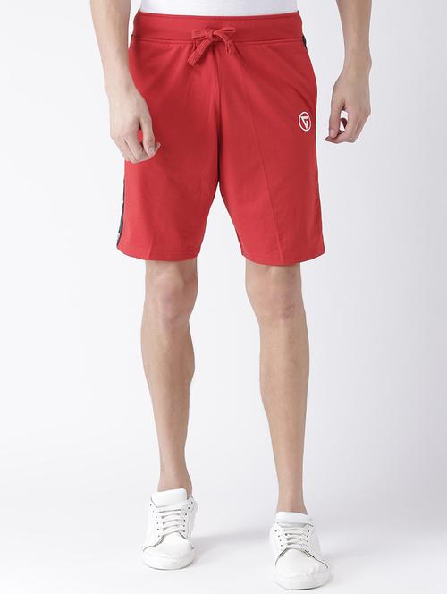 red cotton shorts - 15211475 - Standard Image - 1