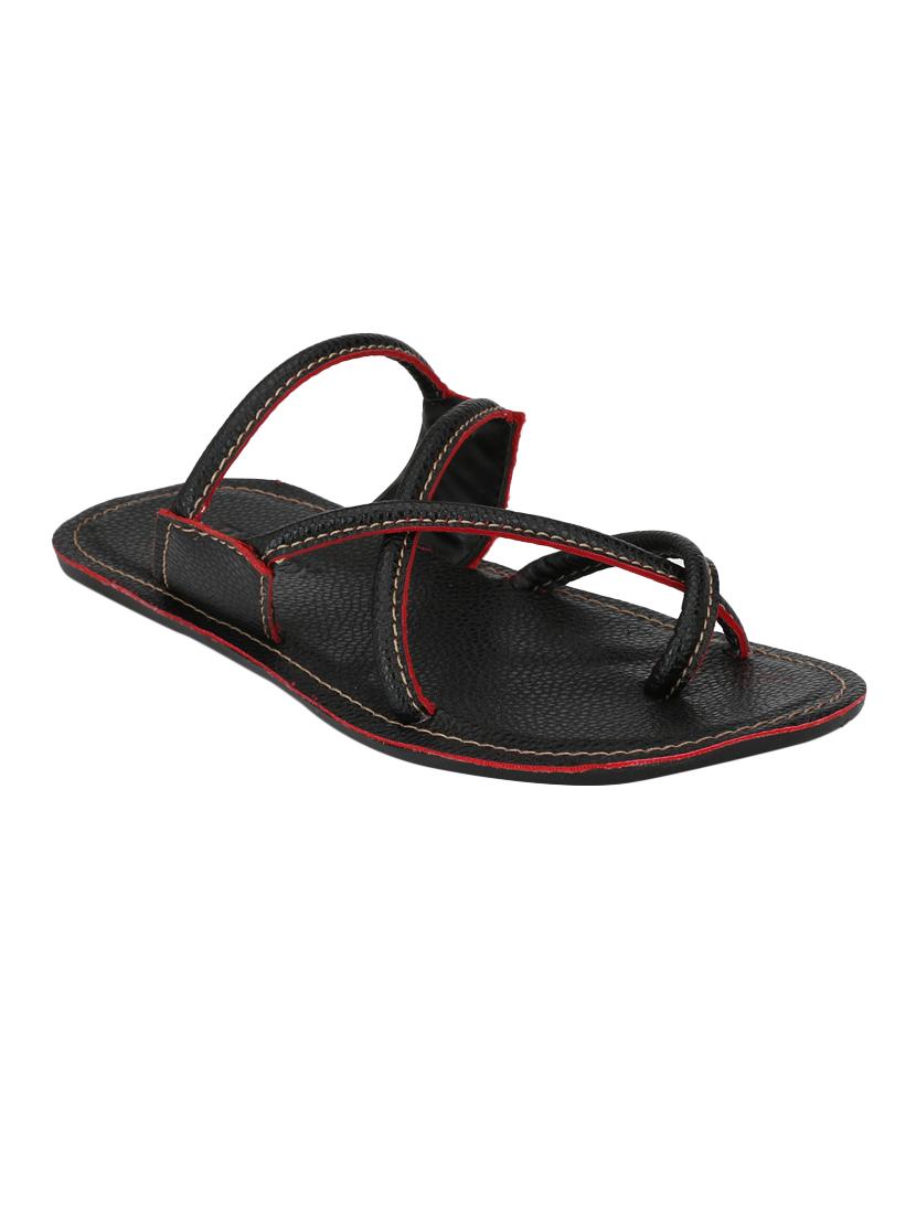 big fox black leatherette slip on slippers - 15213805 - Zoom Image - 1