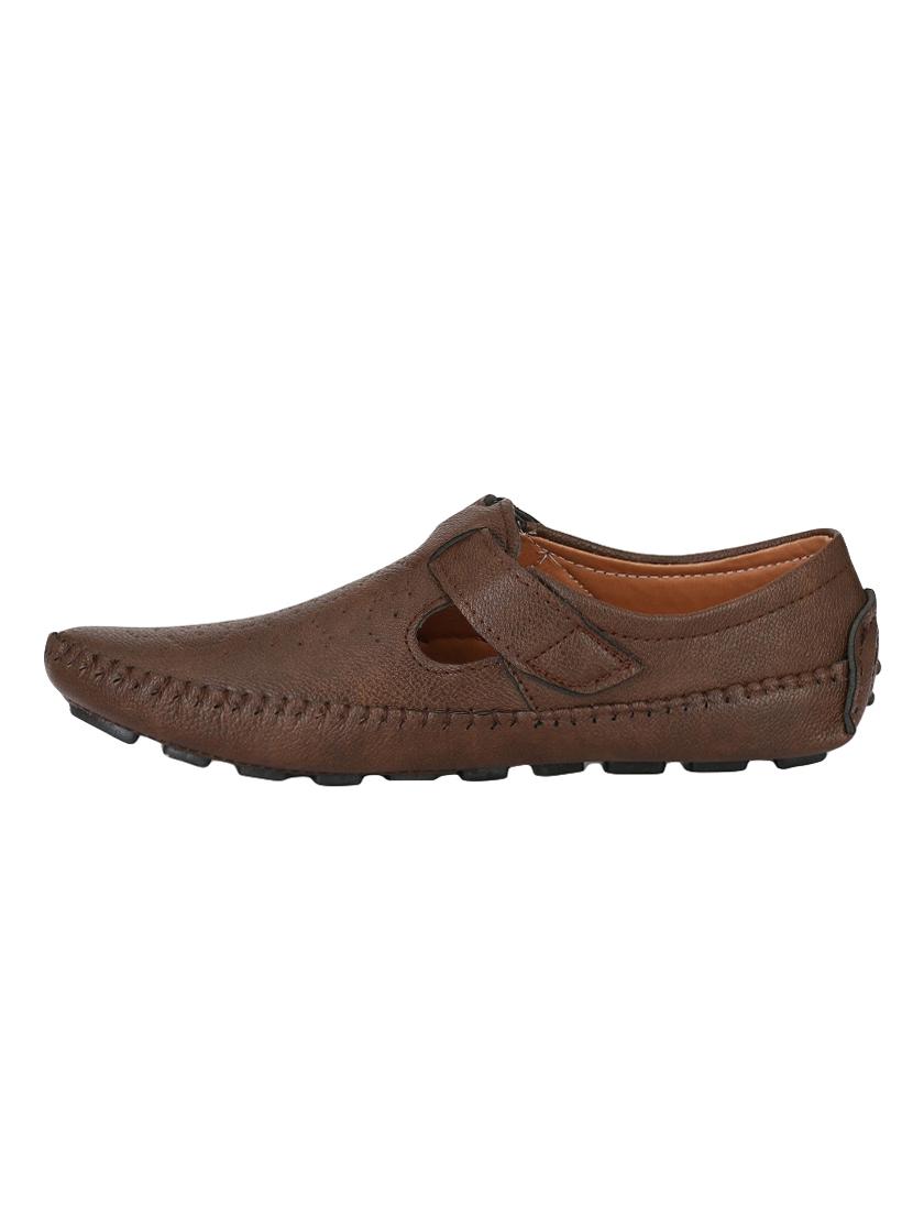 big fox brown leatherette back strap sandals - 15213826 - Zoom Image - 2