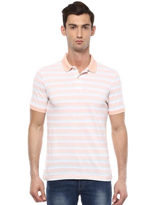orange cotton blend polo t-shirt - 15214644 - Standard Image - 1