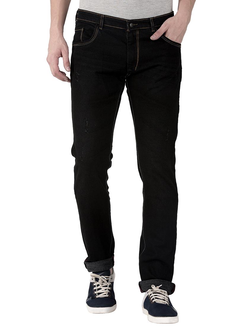 black cotton plain jeans - 15214715 - Zoom Image - 1