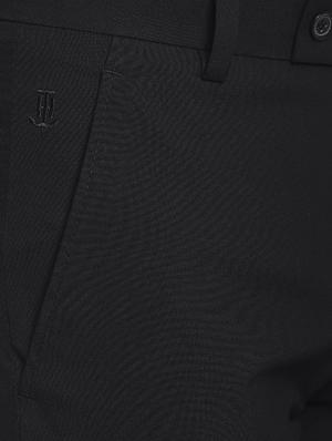black cotton flat front formal trouser - 15216197 - Standard Image - 4