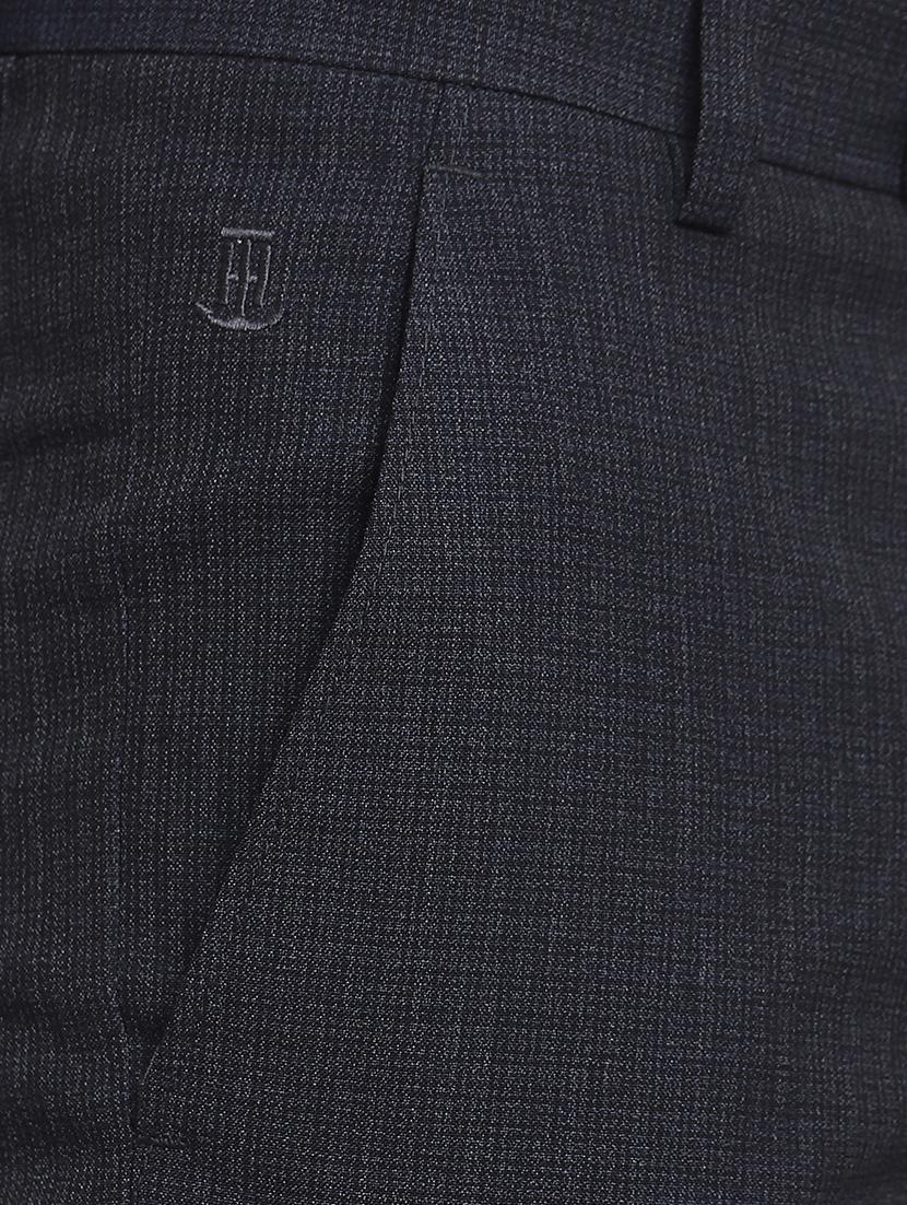 grey cotton flat front formal trouser - 15216198 - Zoom Image - 4