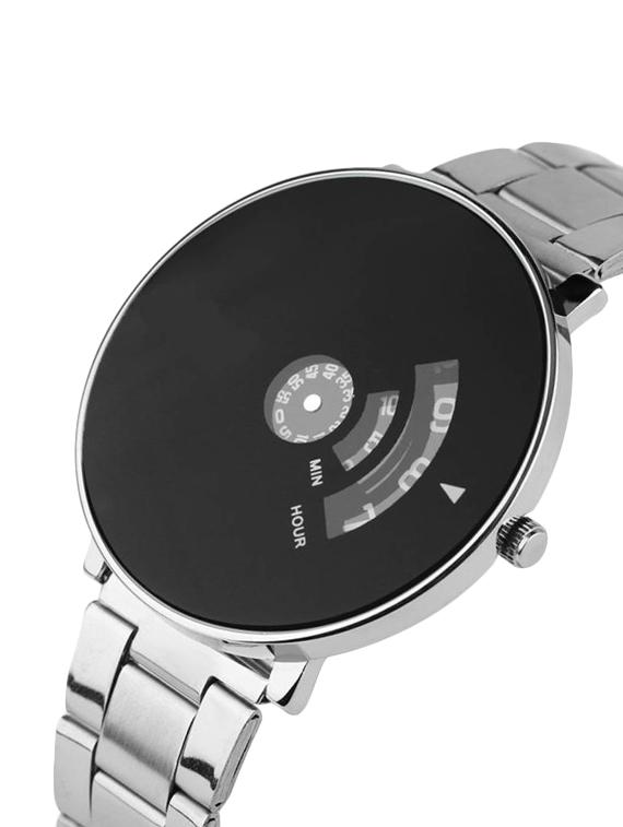 jay creation silver steel belt men's analog watch - 15216971 - Zoom Image - 2