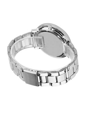 jay creation silver steel belt black dial men's analog watch - 15216975 - Standard Image - 3