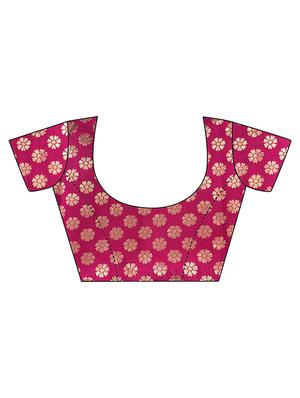 pink silk flared lehenga - 15218012 - Standard Image - 2
