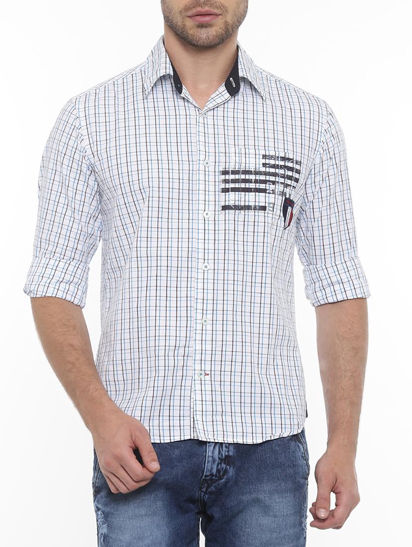 white cotton casual shirt - 15218165 - Zoom Image - 1