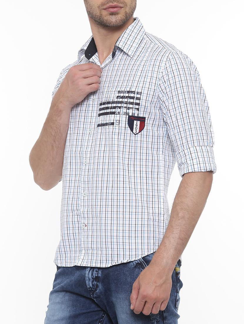 white cotton casual shirt - 15218165 - Zoom Image - 2