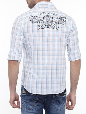 blue cotton casual shirt - 15218199 - Standard Image - 3