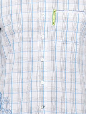 blue cotton casual shirt - 15218199 - Standard Image - 4