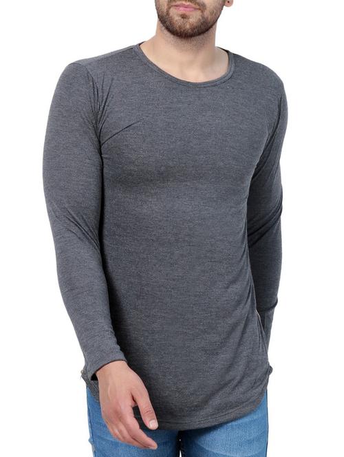 grey cotton t-shirt - 15219381 - Standard Image - 1