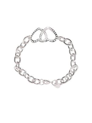 silver metal links bracelet - 15220669 - Standard Image - 3