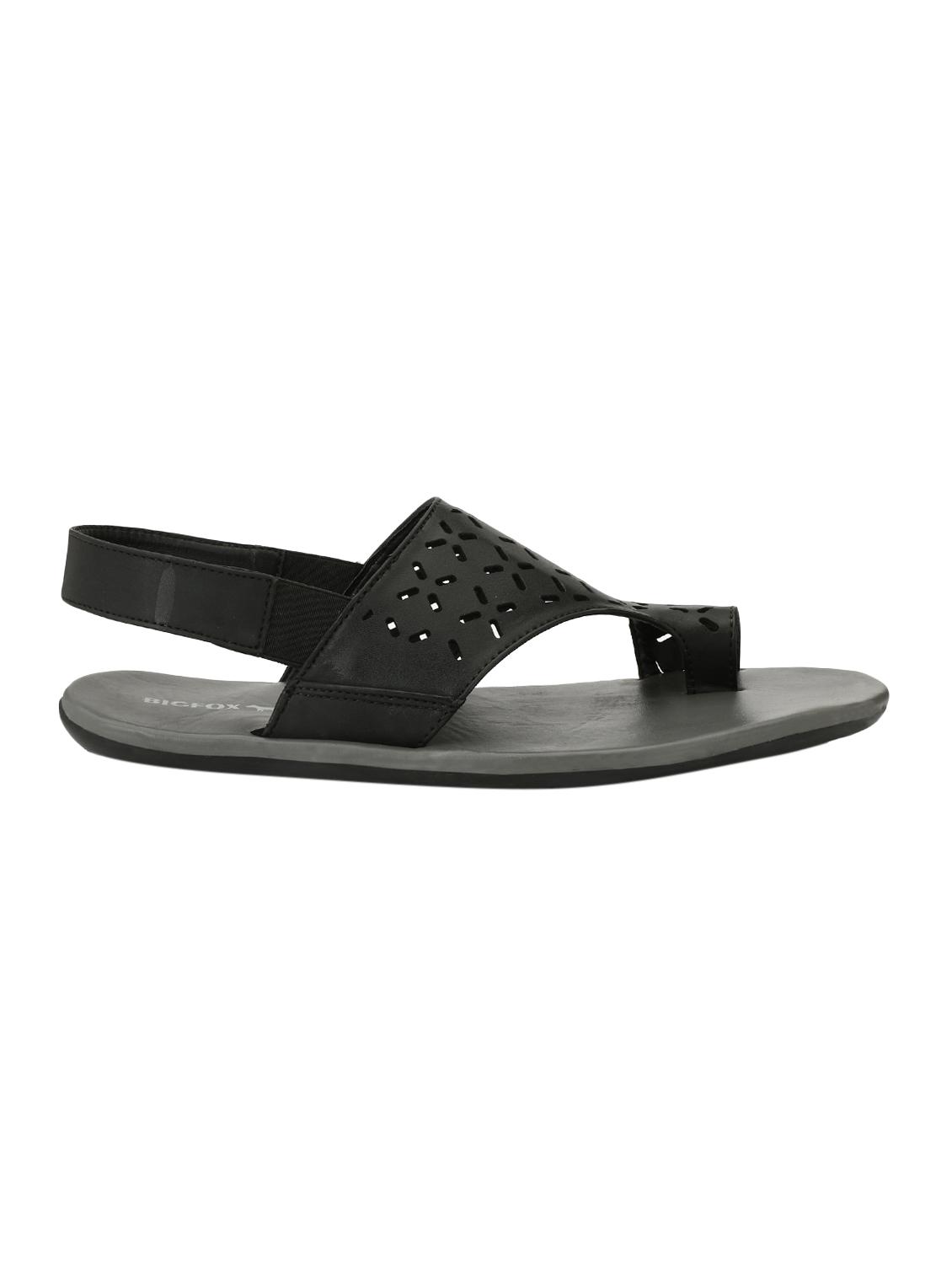 black leatherette back strap sandal - 15221156 - Zoom Image - 2