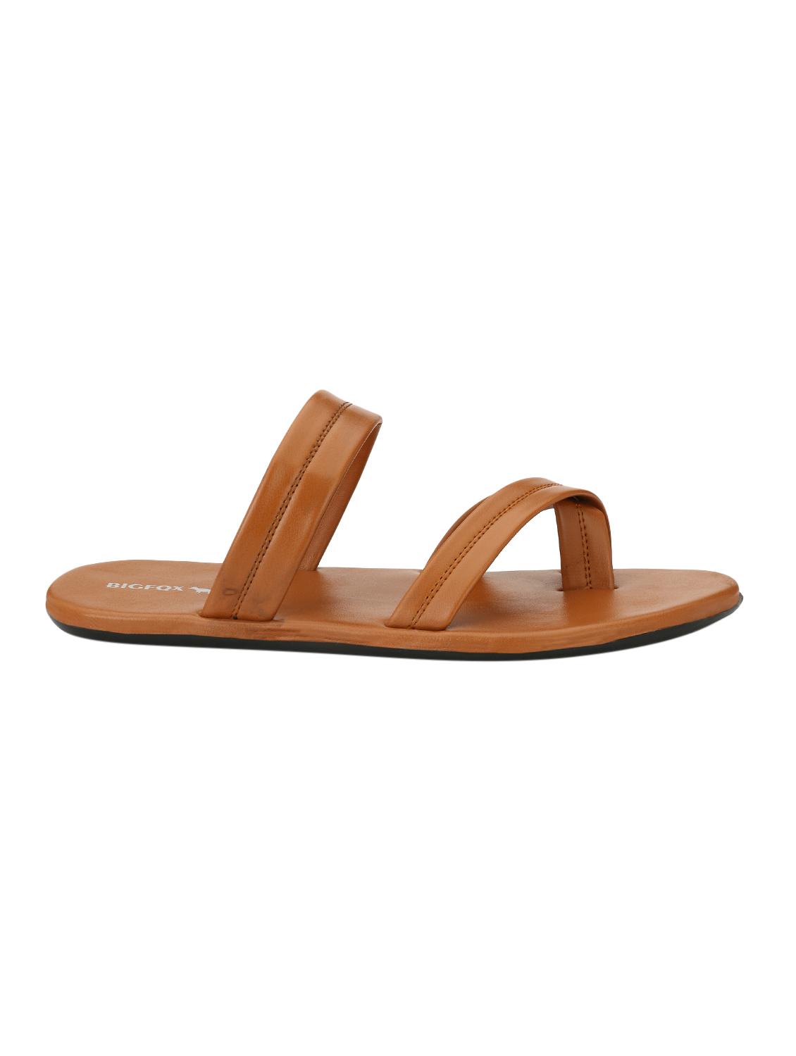 tan leatherette slip on slipper - 15221161 - Zoom Image - 2