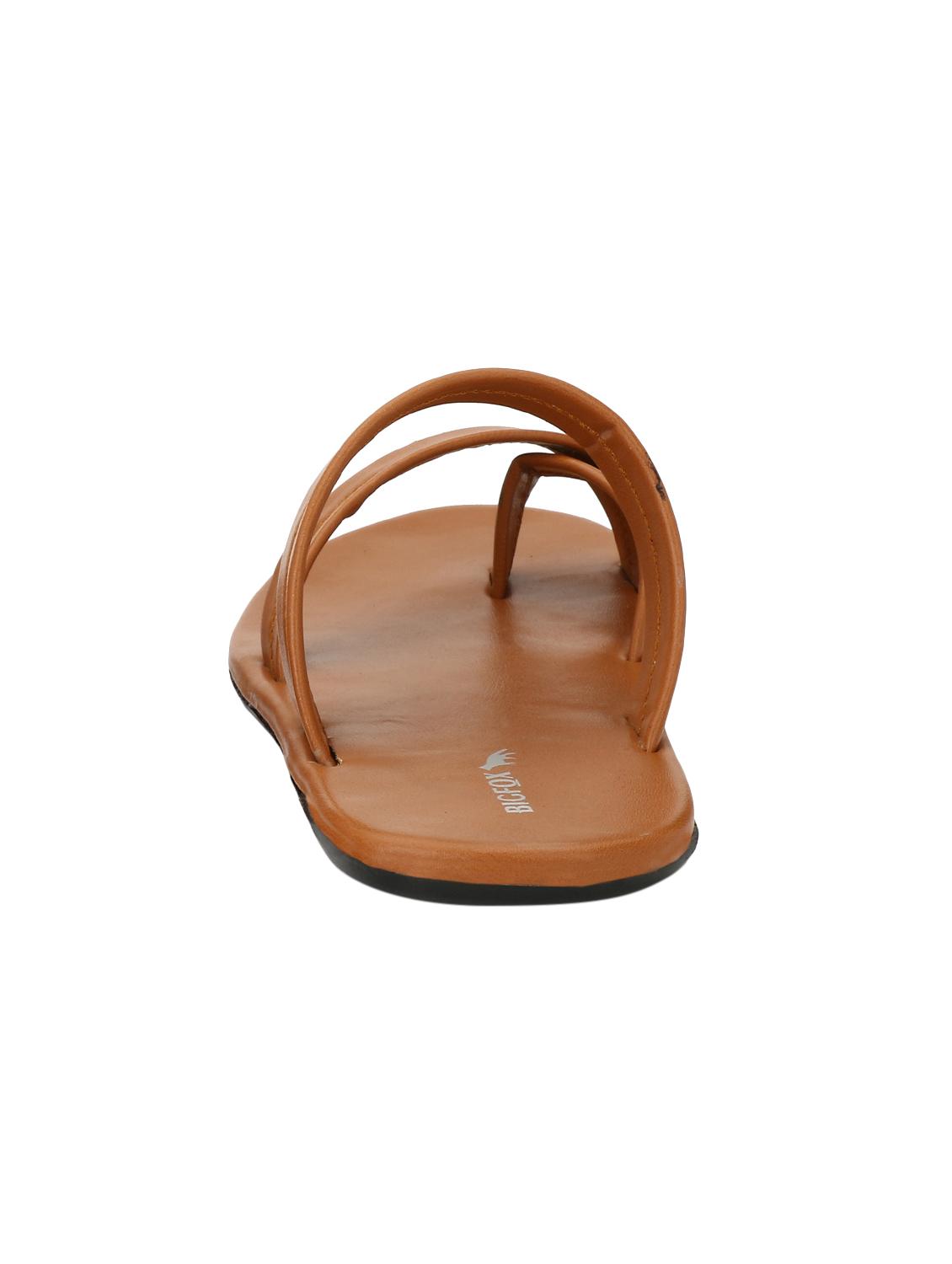 tan leatherette slip on slipper - 15221161 - Zoom Image - 3
