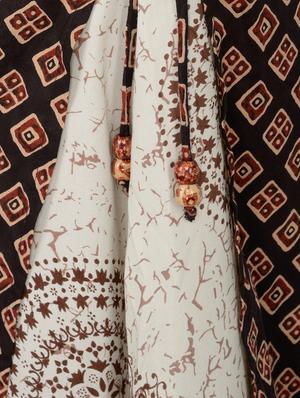 cream cotton layered kurta - 15221177 - Standard Image - 5