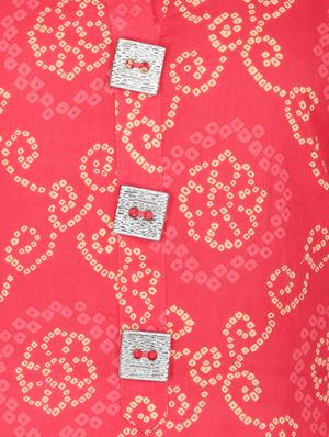 pink cotton aline kurta - 15221196 - Standard Image - 4