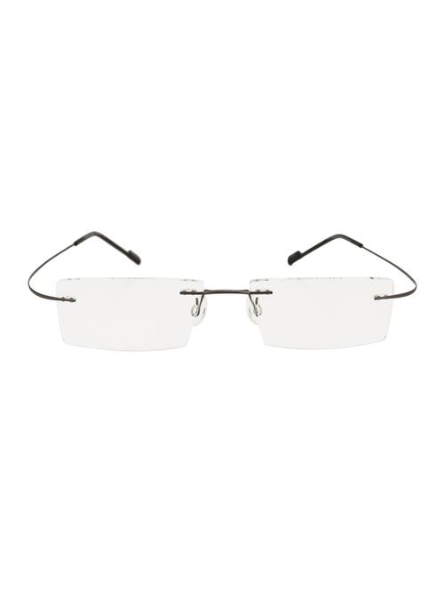 royal son rimless rectangular spectacle frame for women (rs02090er|50|transparent lens) - 15221514 - Standard Image - 1
