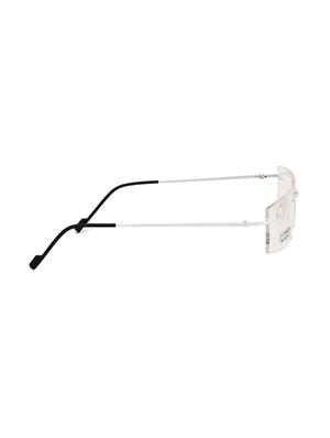 royal son rimless rectangular spectacle frame for women (rs02110er|50|transparent lens) - 15221516 - Standard Image - 3