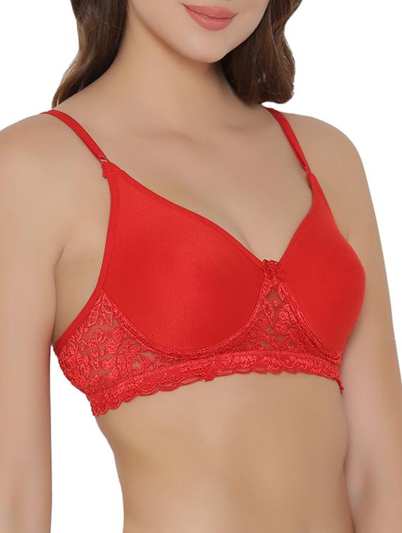 bow patch laced bra - 15221694 - Zoom Image - 2