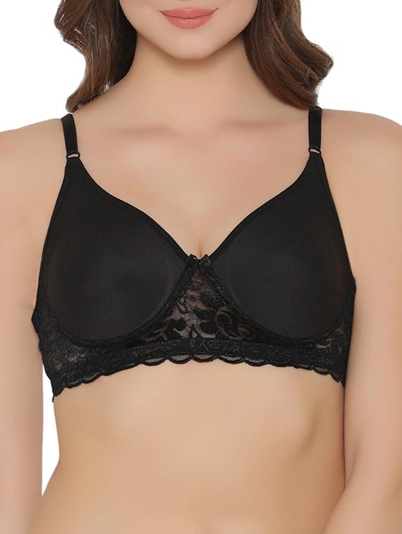 bow patch laced bra - 15221696 - Zoom Image - 1