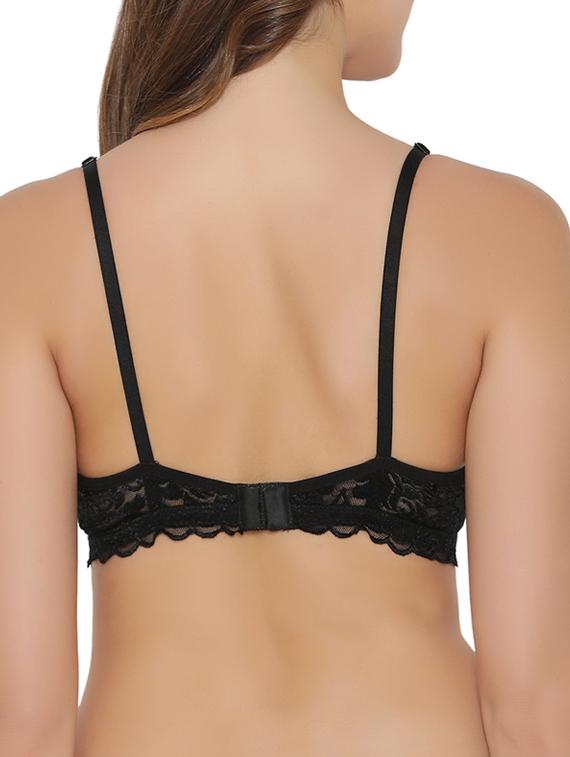 bow patch laced bra - 15221696 - Zoom Image - 3