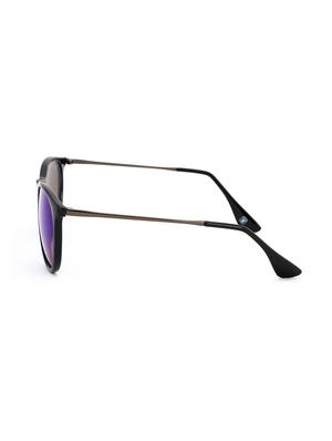 royal son uv protected round sunglasses for women (rs0011rd|53|blue mirrored lens) - 15221814 - Standard Image - 3