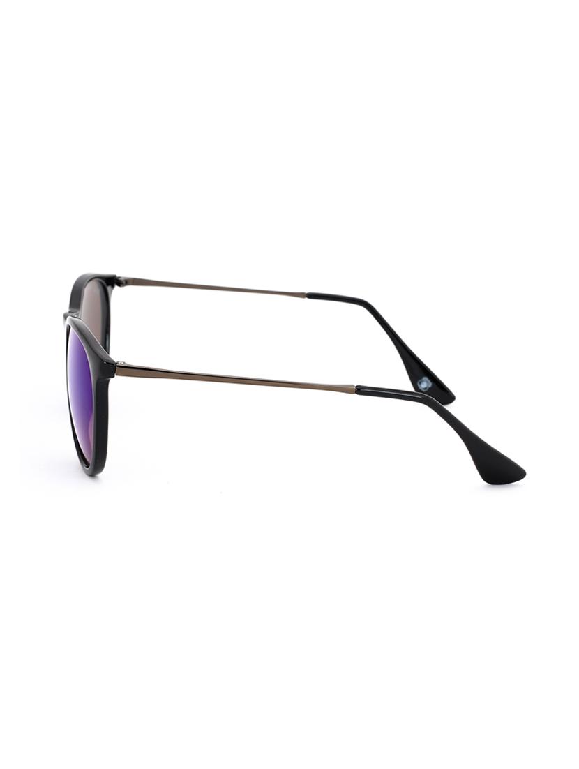royal son uv protected round sunglasses for women (rs0011rd|53|blue mirrored lens) - 15221814 - Zoom Image - 3