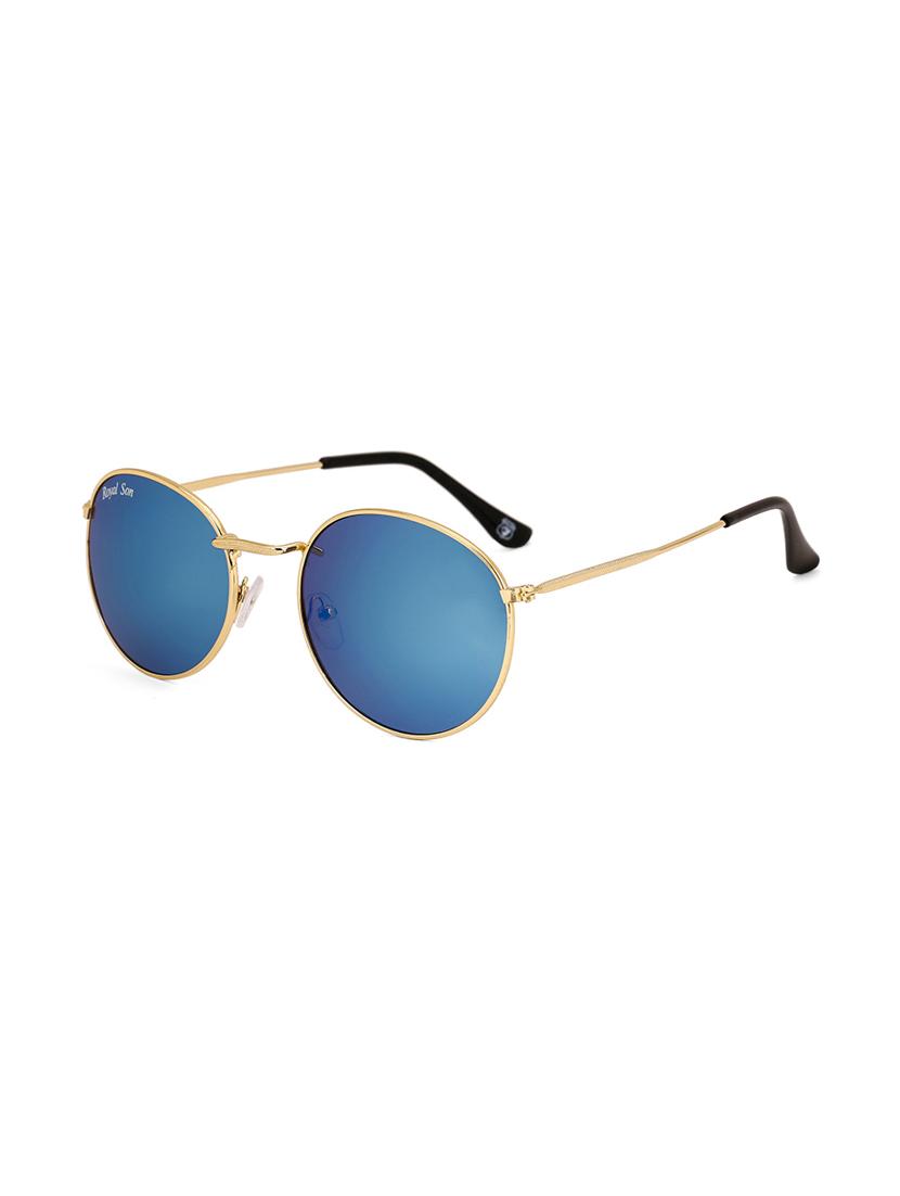 royal son uv protected round sunglasses for women (rs0018av|51|blue mirrored lens) - 15221819 - Zoom Image - 2