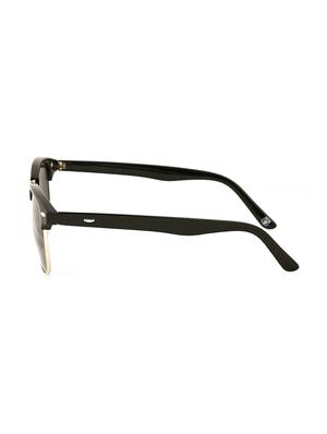 royal son uv protected clubmaster round sunglasses for women (rs007cm | 51 | black lens) - 15221857 - Standard Image - 3