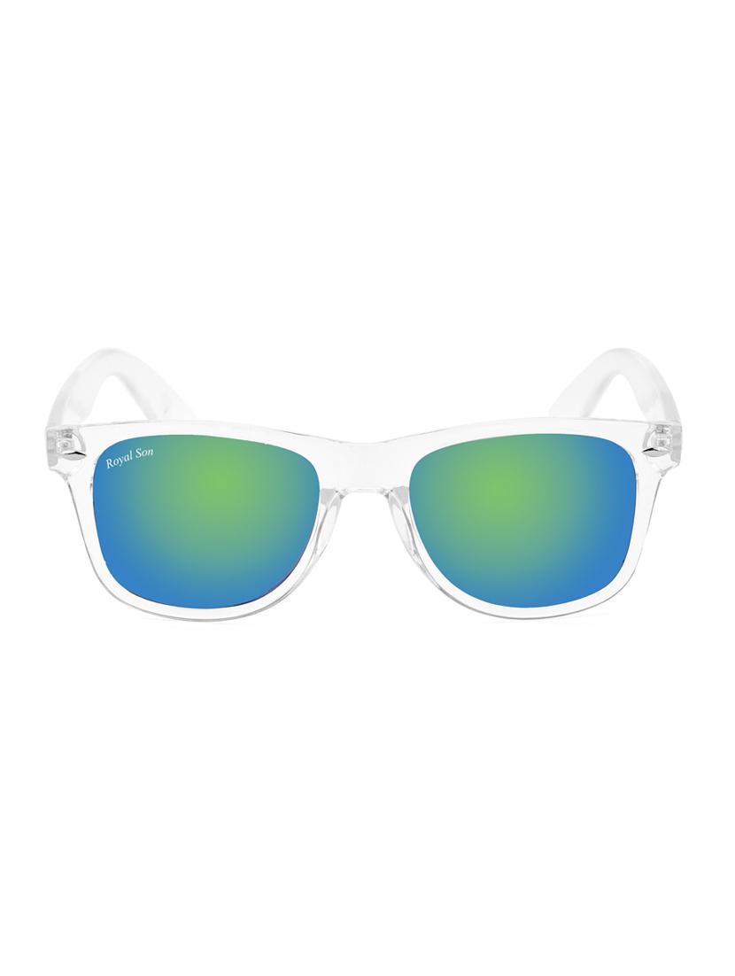 royal son uv protected wayfarer sunglasses for women (rs007wf|53|blue+green mirrored lens) - 15221859 - Zoom Image - 1
