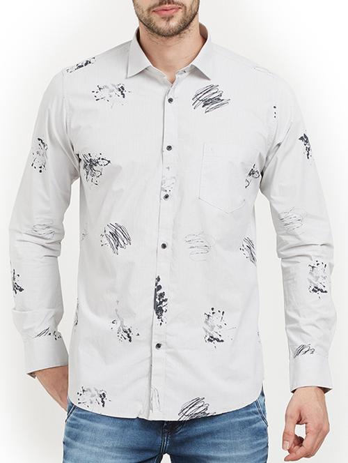 white cotton casual shirt - 15222050 - Standard Image - 1