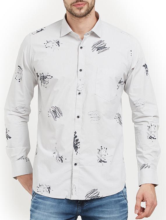white cotton casual shirt - 15222050 - Zoom Image - 1