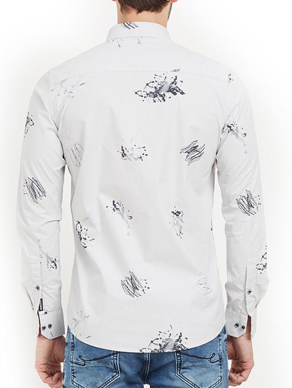 white cotton casual shirt - 15222050 - Zoom Image - 3