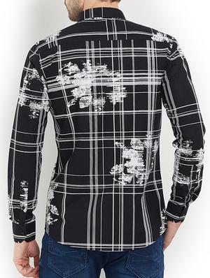 black cotton casual shirt - 15222060 - Standard Image - 3