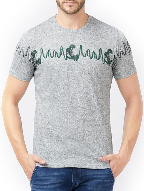 grey cotton t-shirt - 15222061 - Standard Image - 1