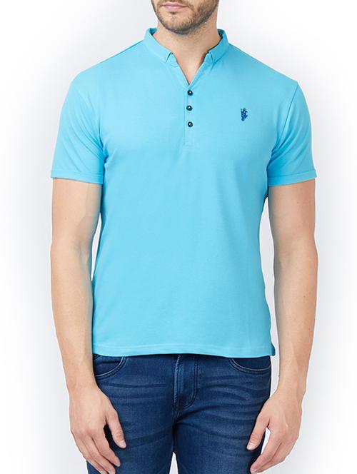blue cotton t-shirt - 15222073 - Standard Image - 1