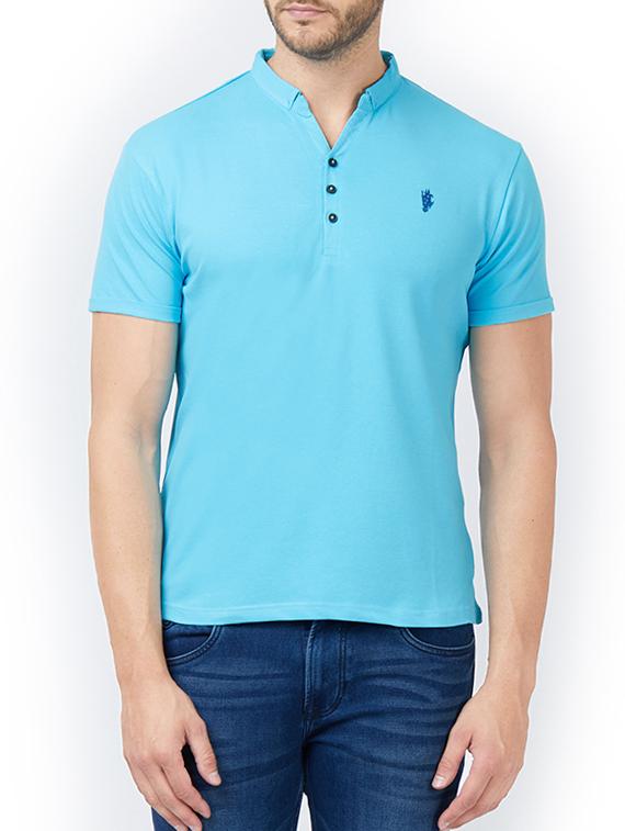 blue cotton t-shirt - 15222073 - Zoom Image - 1