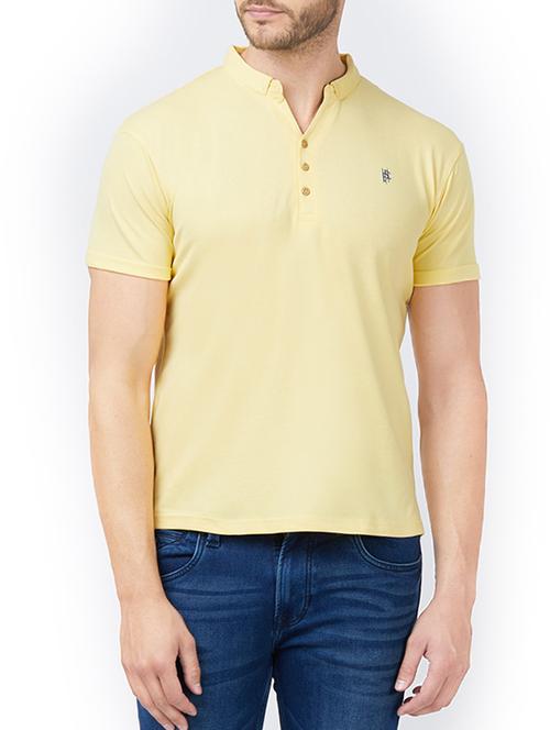 yellow cotton t-shirt - 15222083 - Standard Image - 1