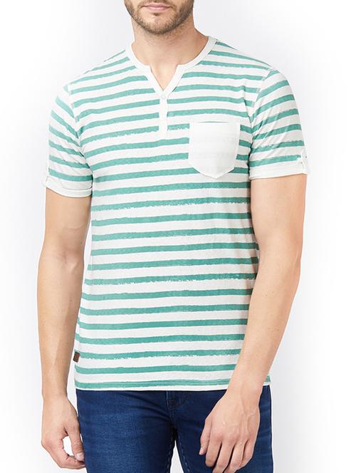 green cotton pocket t-shirt - 15222108 - Standard Image - 1