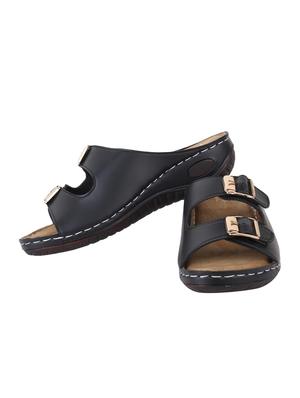 black suede slippers - 15222517 - Standard Image - 2
