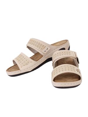 beige suede slippers - 15222518 - Standard Image - 2
