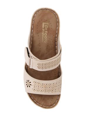 beige suede slippers - 15222518 - Standard Image - 3