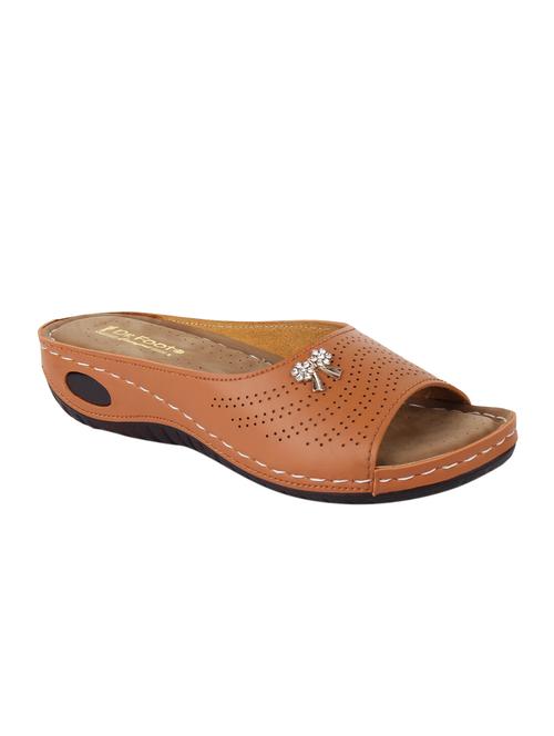 tan suede slippers - 15222525 - Standard Image - 1