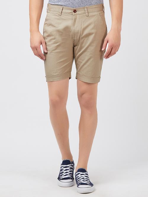 beige cotton bermuda - 15222805 - Standard Image - 1