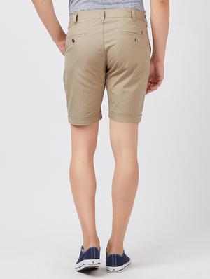 beige cotton bermuda - 15222805 - Standard Image - 3