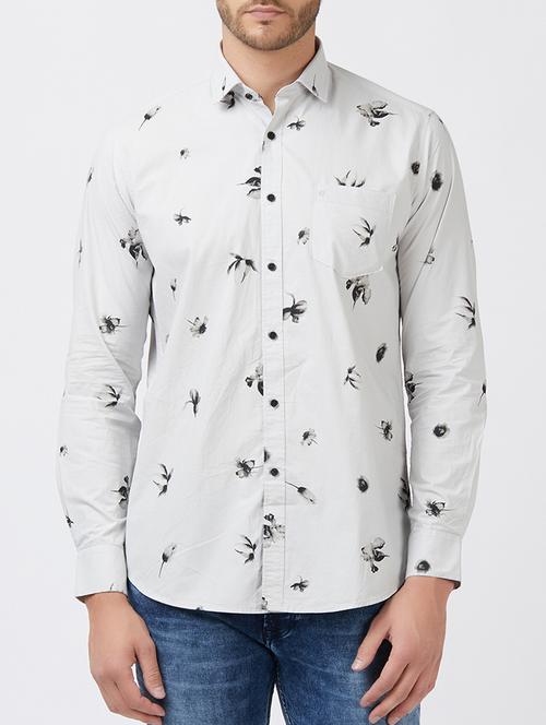 white cotton casual shirt - 15222856 - Standard Image - 1